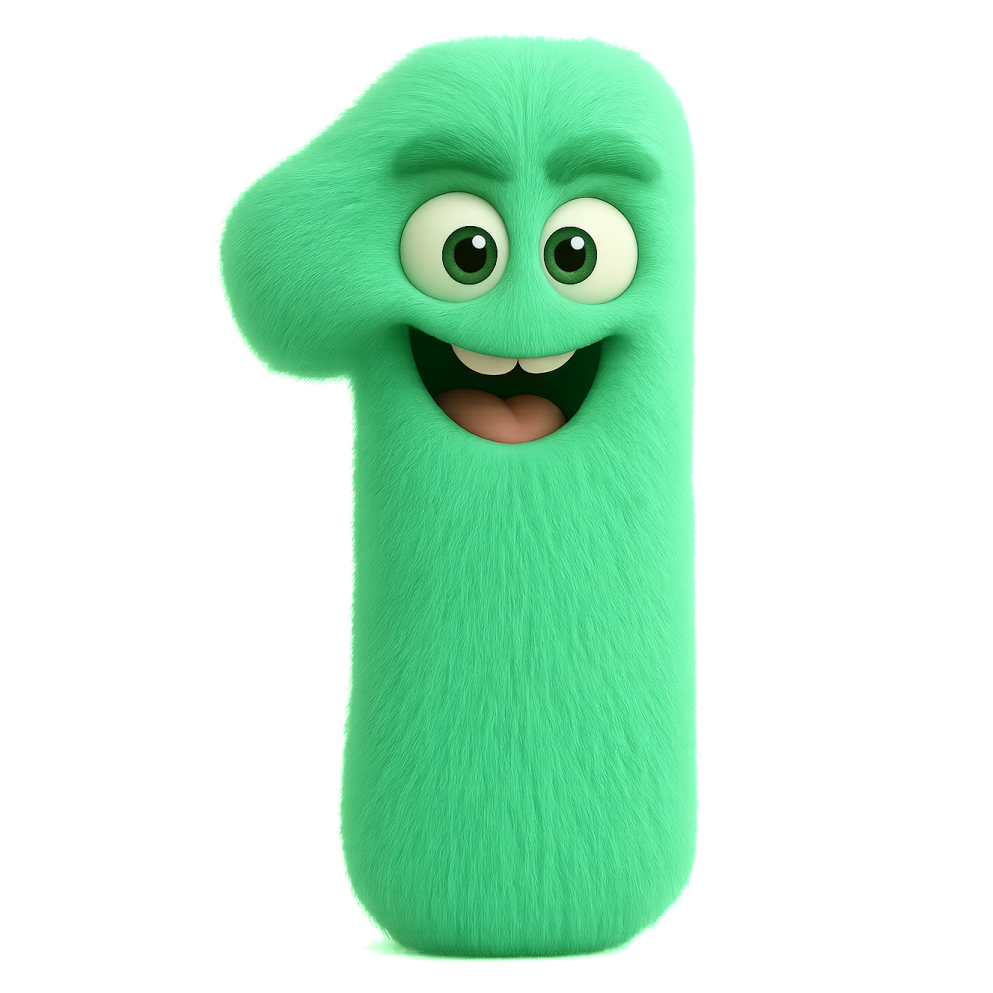 Number 1 illustration